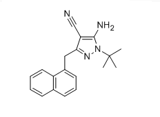 5-aMino-1-(tert-butyl)-3-(naphthalen-1-ylMethyl)-1H-pyrazole-4-carbonitrile